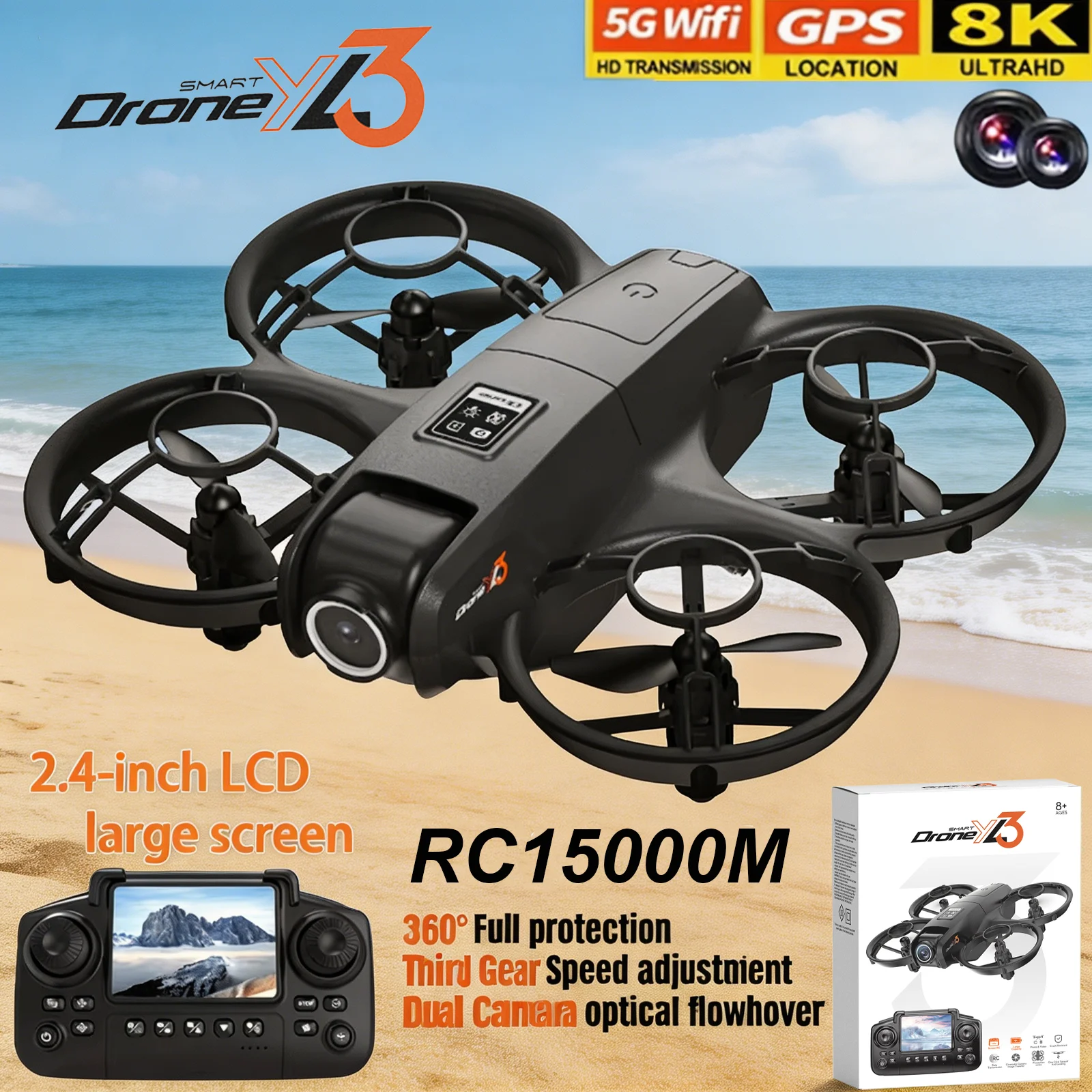 Drone Surveying - Nuevo Dron RC YL3 8K 1080P