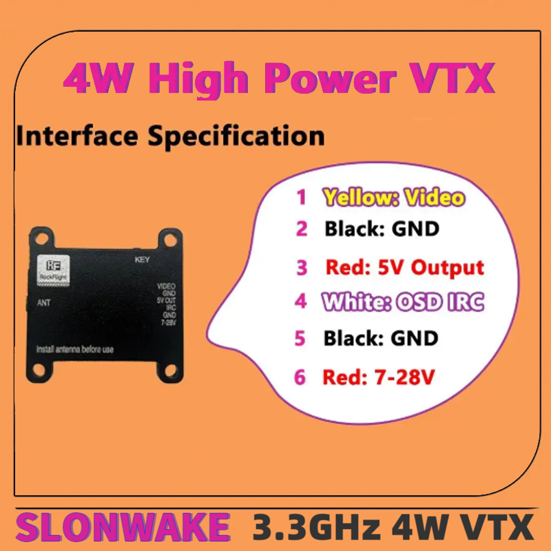 Transmisor de Video VTX SLONWA - Drone Lidar reseña y precio