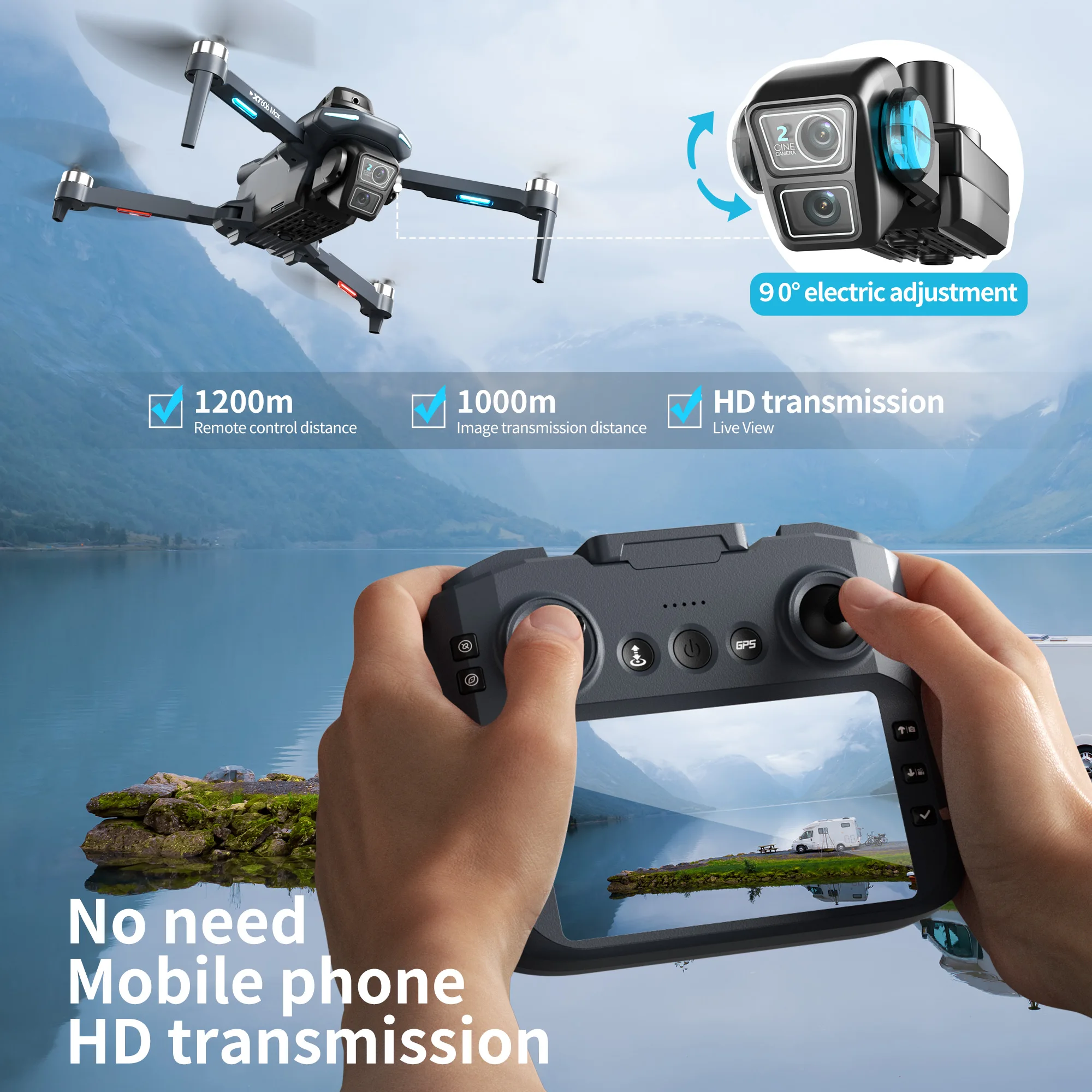 Dron Profesional Lenovo XT606  - Drone Multispectral reseña y precio