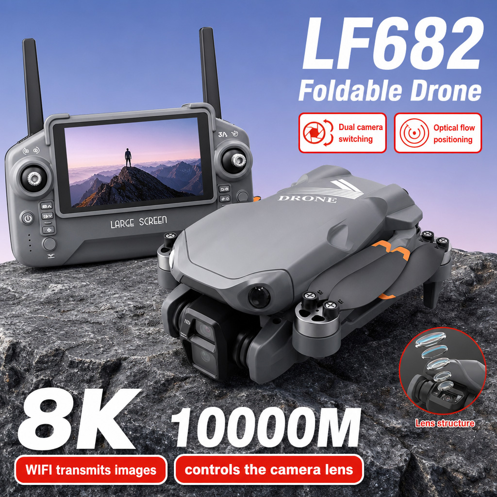 Dron Aéreo LF682 con Cámaras D - Drone Video Production reseña y precio