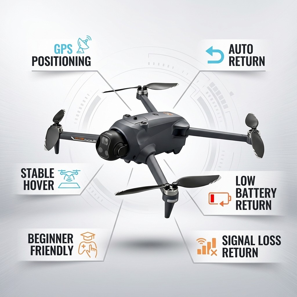 Dron Potensic con GPS, Retorno - Drone Multispectral reseña y precio